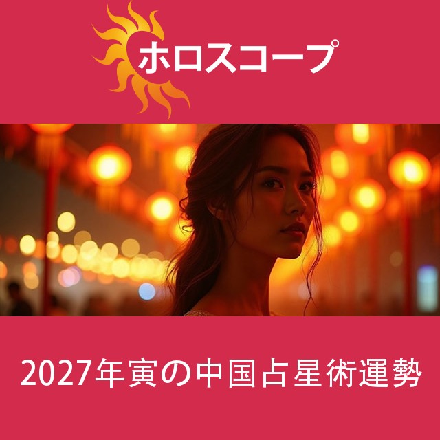 2027年寅の中国占星術運勢