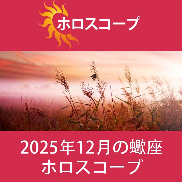 蠍座 2025年12月 星座月運