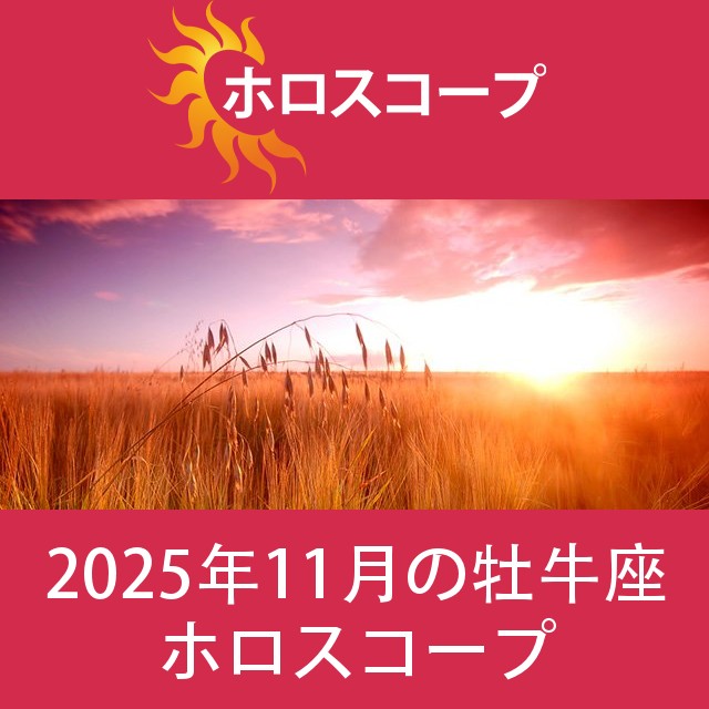 牡牛座 2025年11月 星座月運