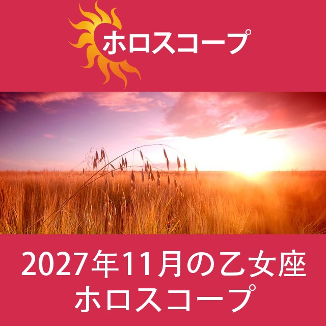 乙女座 2027年11月 星座月運